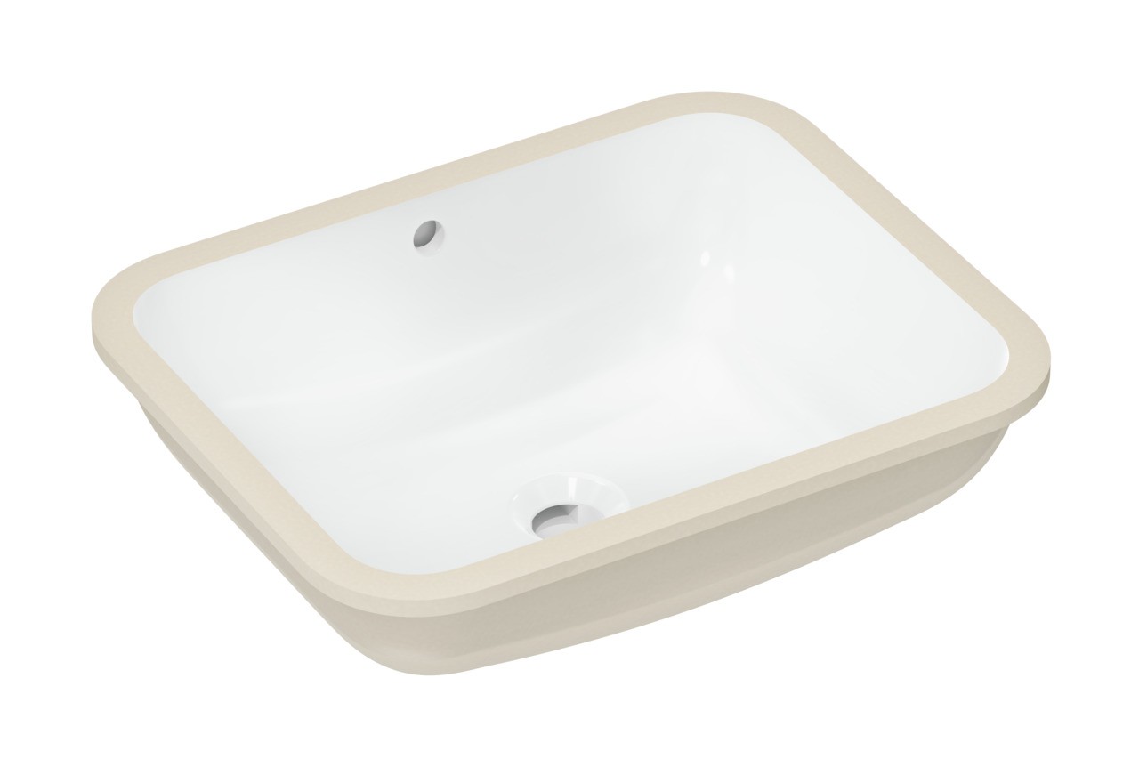 Hansgrohe Unterbauwaschtisch Xuniva Q 450x350mm o.Hahnl.m.Überlauf SMC weiß