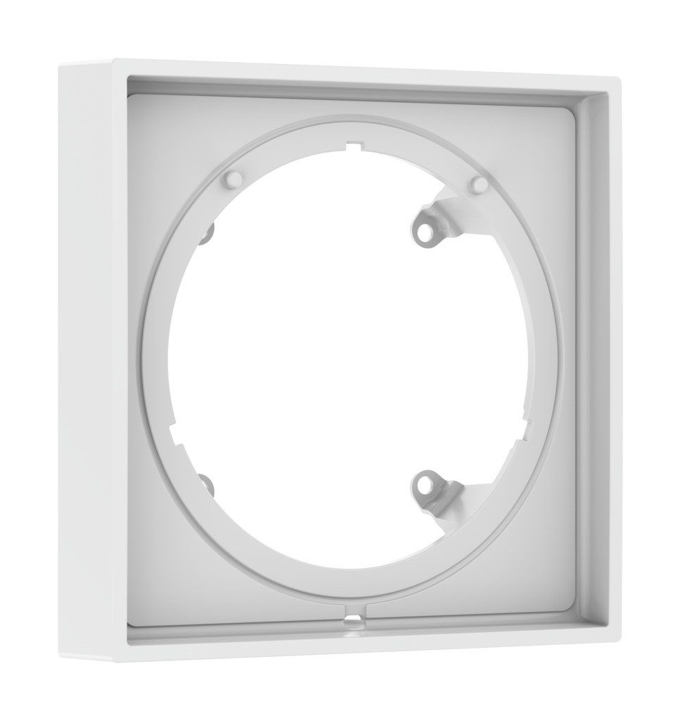 Hansgrohe Verlängerungsrosette eckig 22 mm Mattweiß