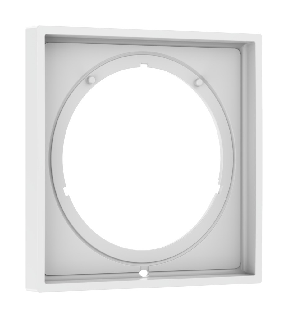 Hansgrohe Verlängerungsrosette eckig 5 mm Mattweiß