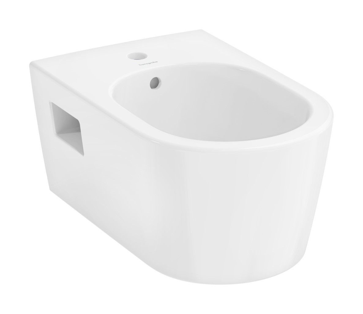 Hansgrohe Wand Bidet EluPura Original S 540mm mit Hahnloch mit Überlauf weiß