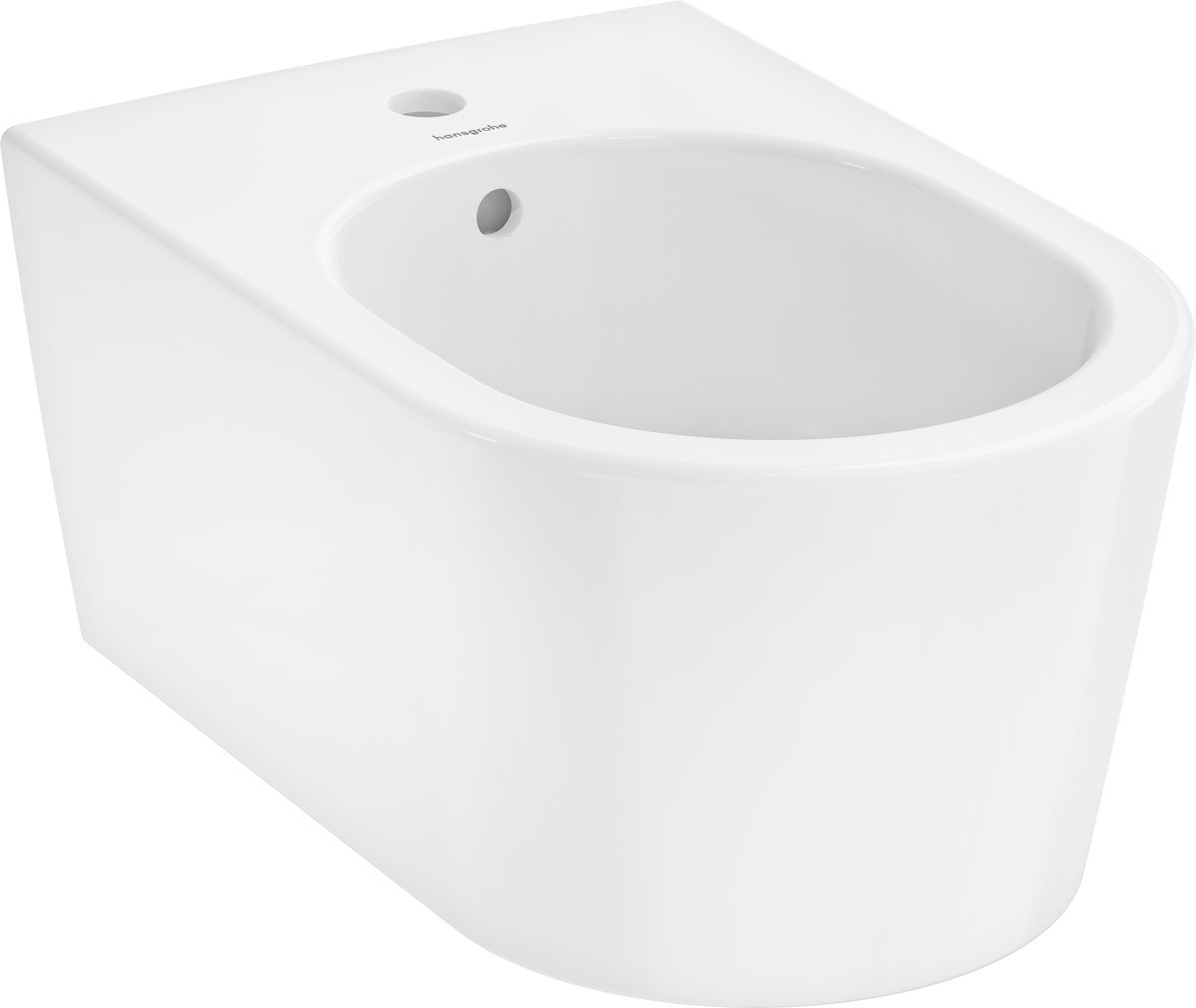 Hansgrohe Wand Bidet EluPura S 540 mm mit Hahnloch u.Überlauf SMC weiß