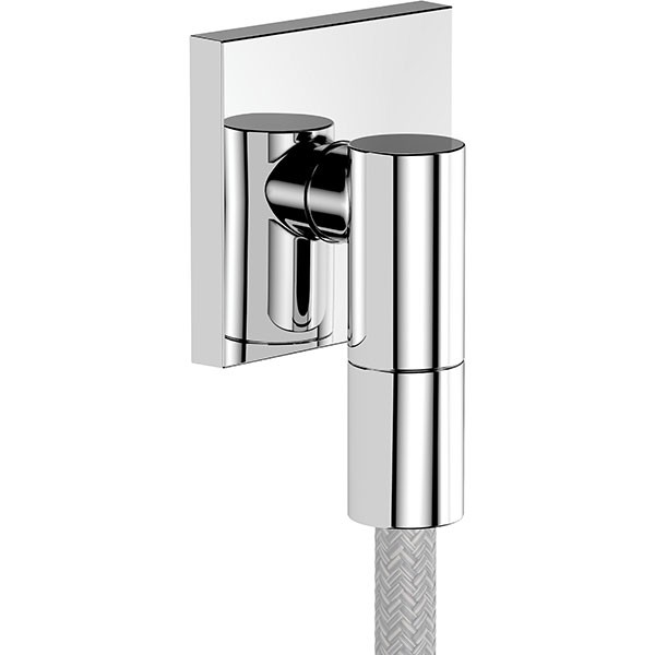 Hansgrohe Wandanschluss FixFit Fine E  mit Rückflussverhinderer chrom