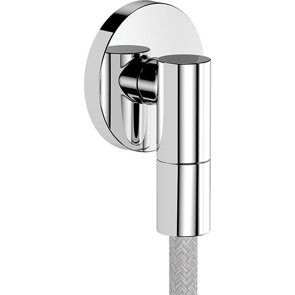 Hansgrohe Wandanschluss FixFit Fine S  mit Rückflussverhinderer chrom