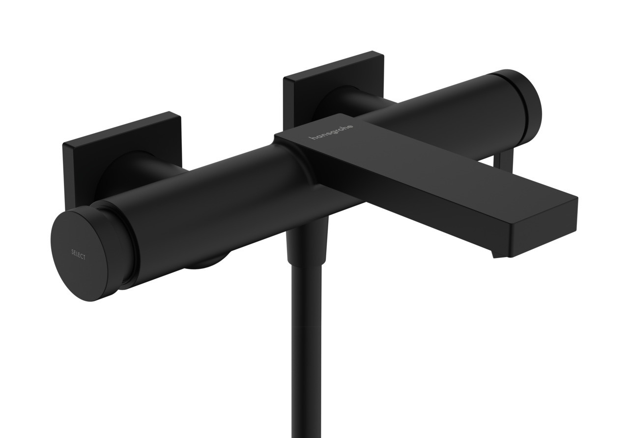 Hansgrohe Wannenmischer Aufputz Tecturis E Matt Black