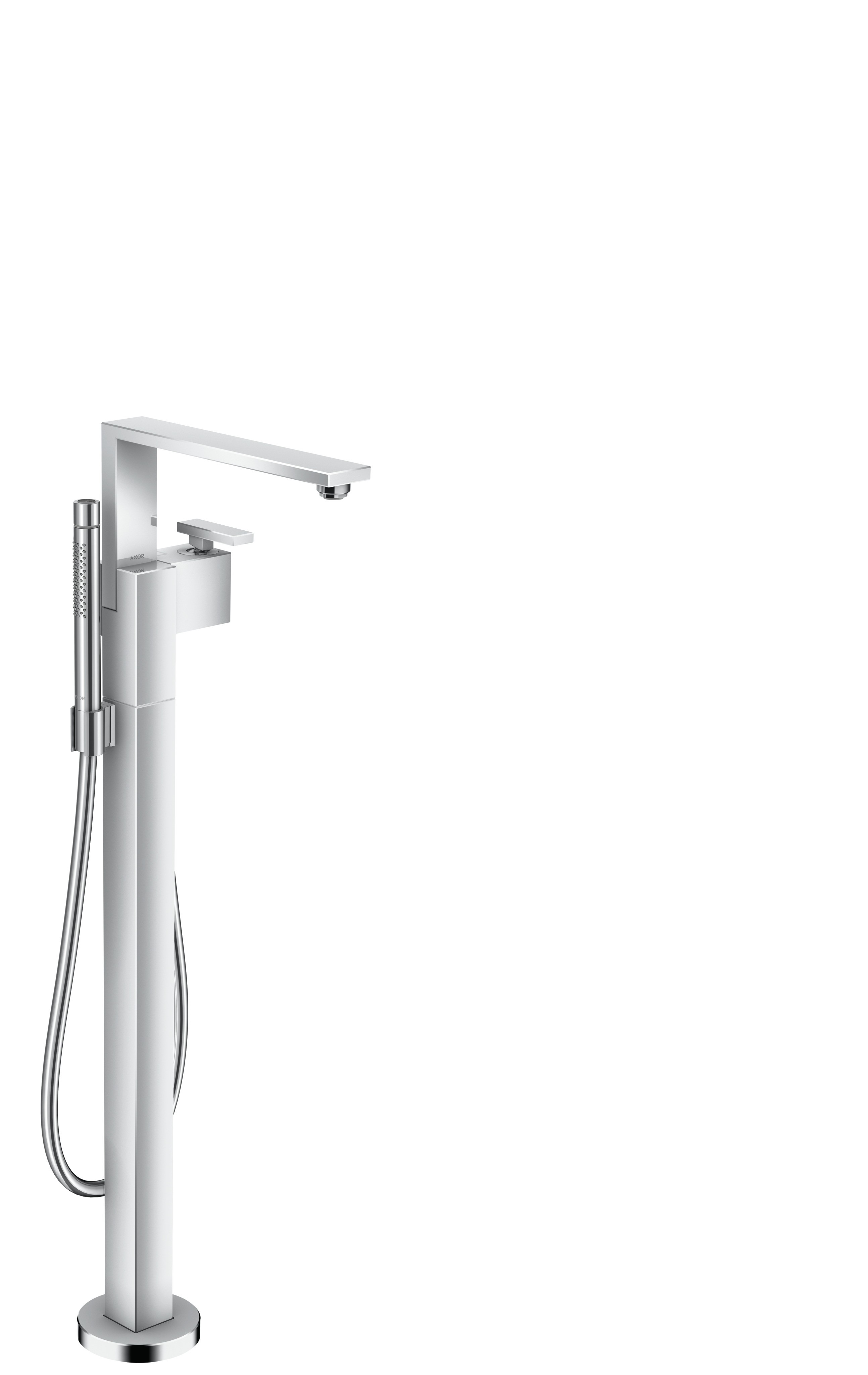 Hansgrohe Wannenmischer Axor Edge Fertigset zur Bodenmontage chrom