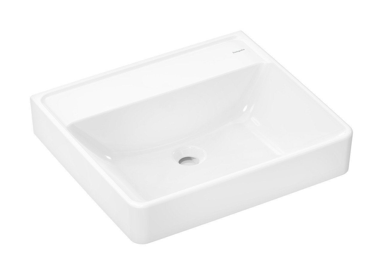 Hansgrohe Waschtisch Xanuia Q 550x480 mm ohne Hahnloch u.Überlauf, SMC weiß