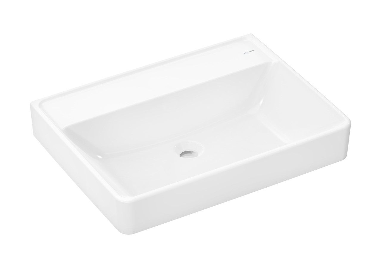 Hansgrohe Waschtisch Xanuia Q 650x480mm ohne Hahnloch und Überlauf, SMC weiß