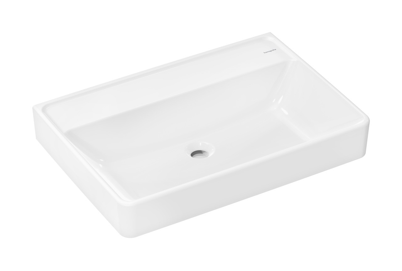 Hansgrohe Waschtisch Xanuia Q 700x480mm ohne Hahnloch u.Überlauf, SMC weiß