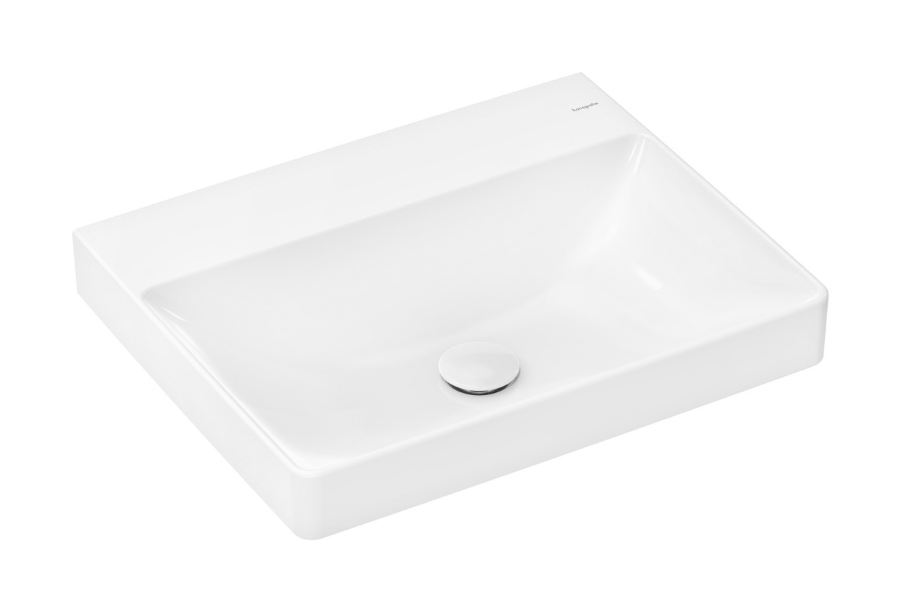 Hansgrohe Waschtisch Xelu Q 600x480mm oh. Hahnloch u.Überlauf, SmartClean weiß