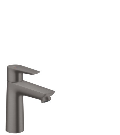 Hansgrohe Waschtischmischer 110 Talis E CoolStart Schwarzchrom gebürstet ohne Ablaufgarnitur