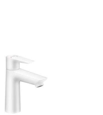 Hansgrohe Waschtischmischer 110 Talis E mattweiss ohne Ablaufgarnitur