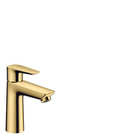 Hansgrohe Waschtischmischer 110 Talis E Polished Gold Optic ohne Ablaufgarnitur
