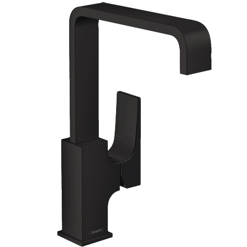 Hansgrohe Metropol Waschtischmischer 230 mattschwarz Schwenkausl.Push-Open Abl.