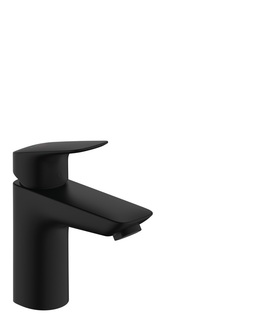 Hansgrohe Waschtischmischer Logis 100 CoolStart ohne Ablaufgarnitur mattschwarz