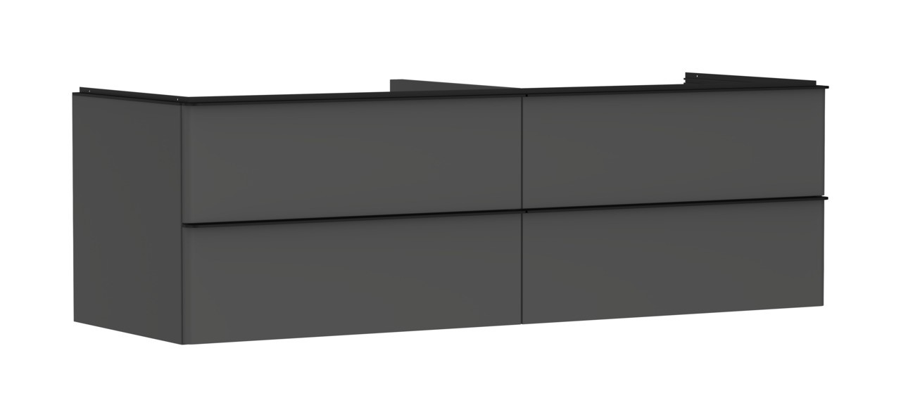 Hansgrohe Waschtischunterschrank Xelu Q DGM 1180x540mm m.4SK f.Kons.m.AWT Matt Black