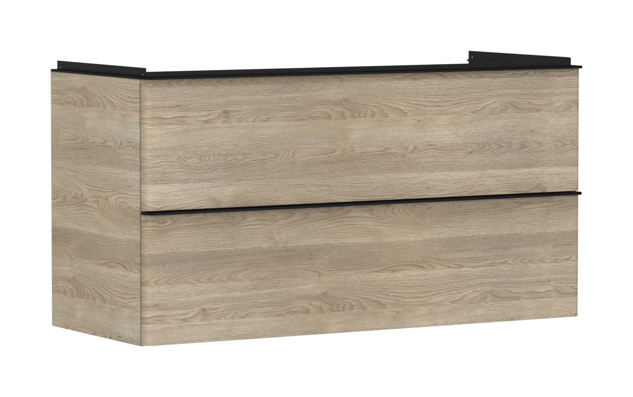 Hansgrohe Waschtischunterschrank Xelu Q ECHN 1180x475mm mit 2 SK für WT Matt Black