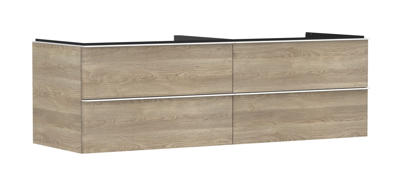 Hansgrohe Waschtischunterschrank Xelu Q ECHN 1180x540mm m.4SK f.Kons.m.AWT Matt White