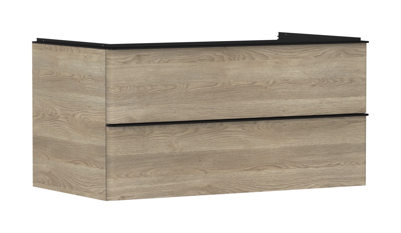 Hansgrohe Waschtischunterschrank Xelu Q ECHN 980x540mm m.2 SK f.Kons.m.AWT Matt Black