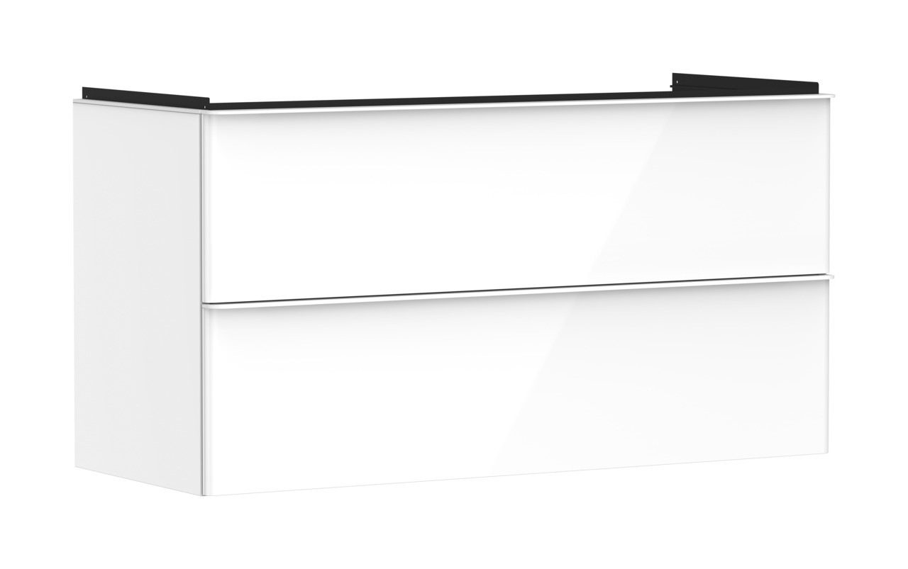 Hansgrohe Waschtischunterschrank Xelu Q we hgl 1180x475mm mit 2 SK für WT Matt White