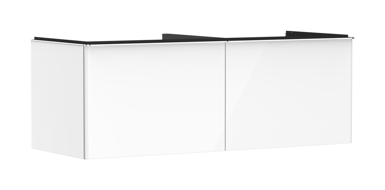 Hansgrohe Waschtischunterschrank Xelu Q we hgl 1360x540mm 2SK f.Kon./AWT ge chr