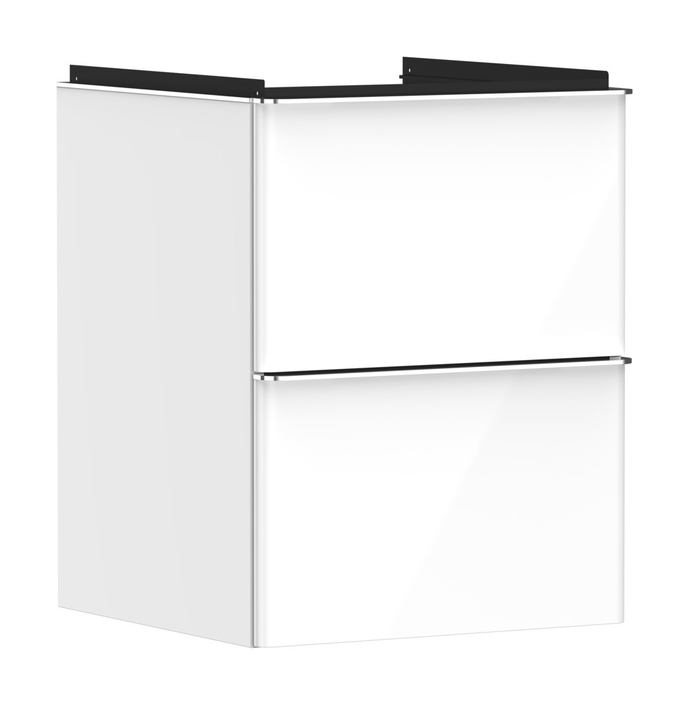 Hansgrohe Waschtischunterschrank Xelu Q we hgl 480x475mm mit 2 SK für HWB chrom