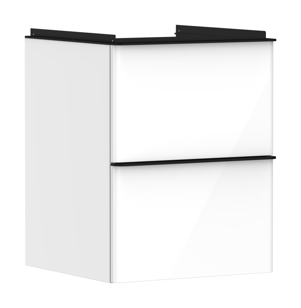 Hansgrohe Waschtischunterschrank Xelu Q we hgl 480x475mm mit 2 SK für HWB Matt Black