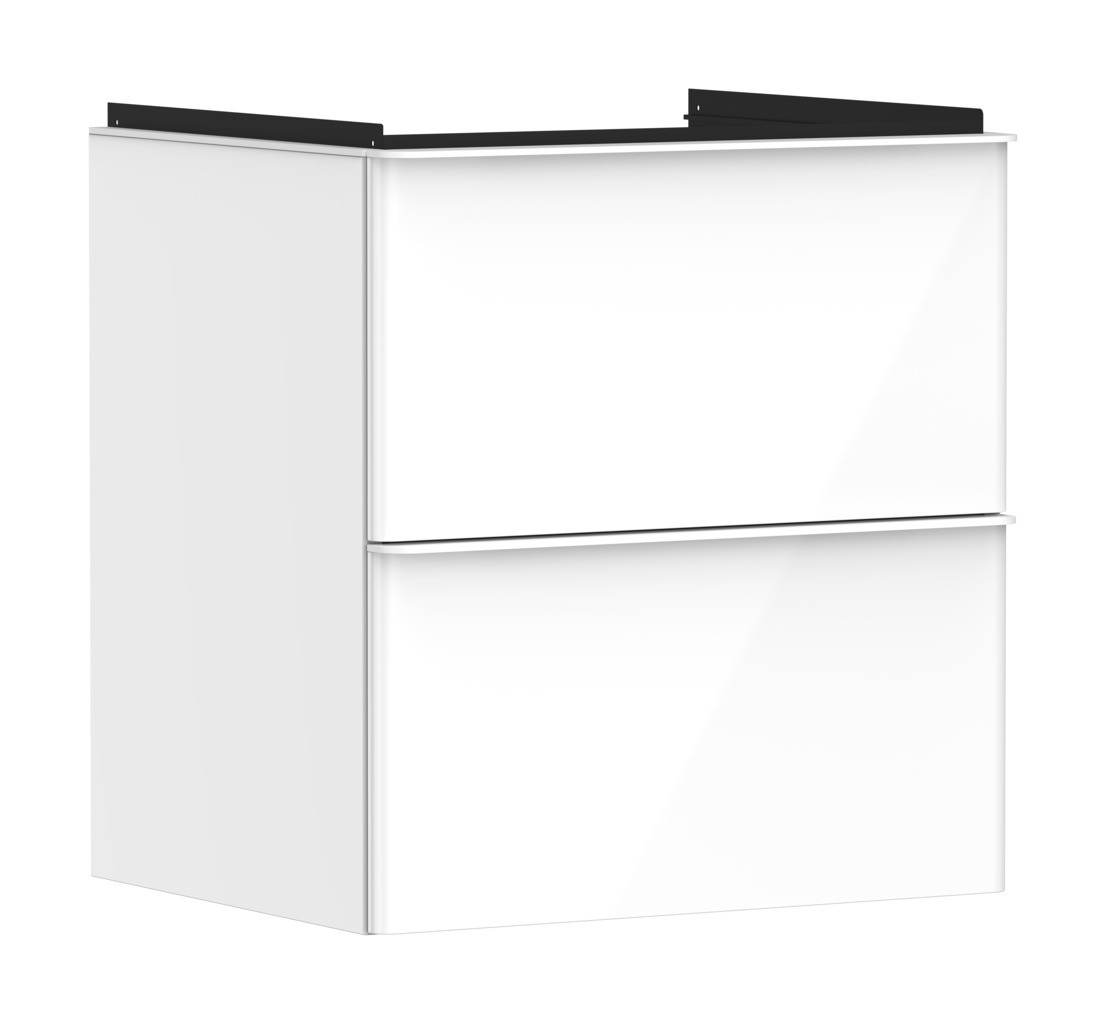 Hansgrohe Waschtischunterschrank Xelu Q we hgl 580x475mm mit 2 SK für WT Matt White