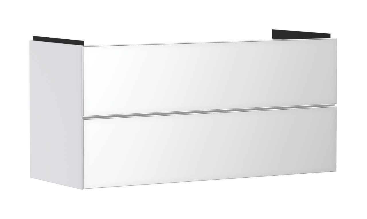 Hansgrohe Waschtischunterschrank Xevolos E Matt White 1180/475mm mit 2 Schubkästen für WT Wme