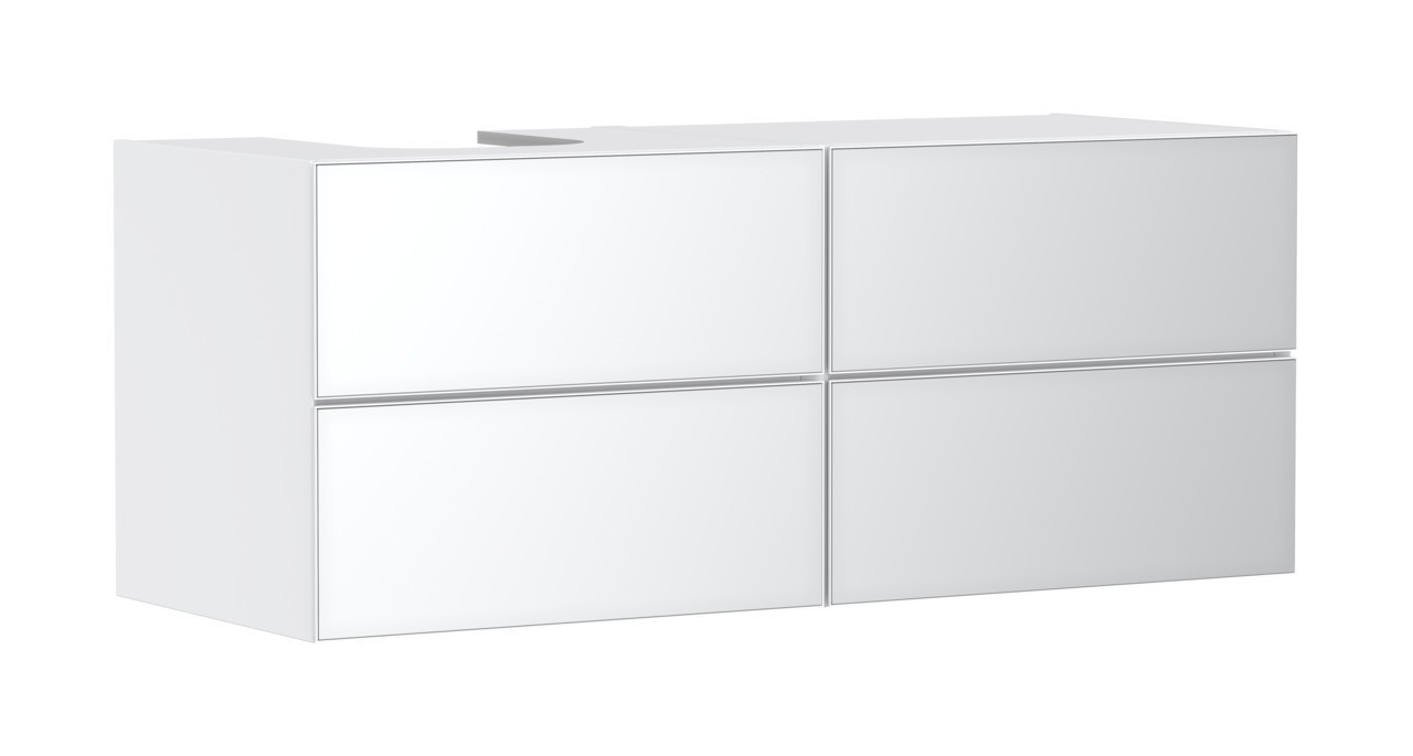 Hansgrohe Waschtischunterschrank Xevolos E Matt White 1370/550mm m.4SK f.Kons.m. AWT ge li Wme