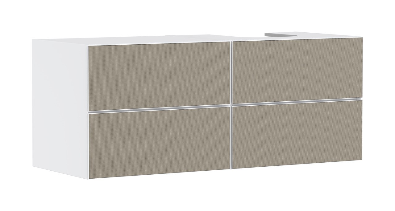 Hansgrohe Waschtischunterschrank Xevolos E Matt White 1370/550mm m.4SK f.Kons.m. AWT ge re BZs