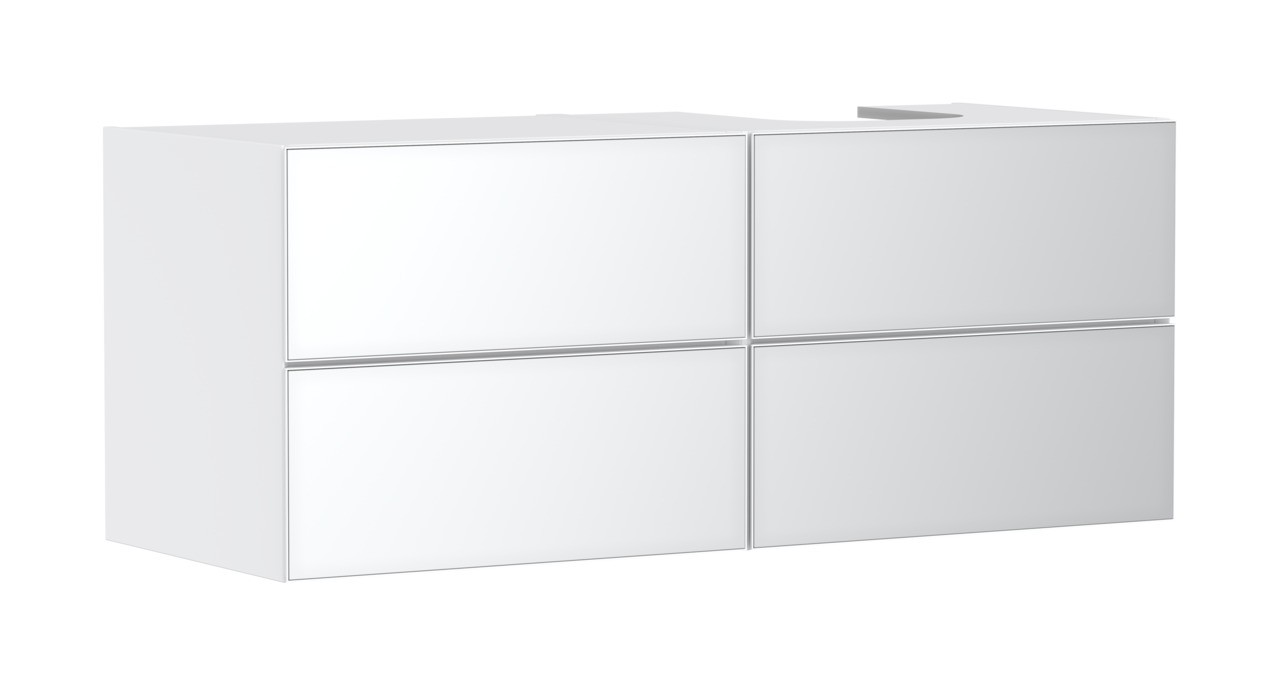 Hansgrohe Waschtischunterschrank Xevolos E Matt White 1370/550mm m.4SK f.Kons.m. AWT ge re Wme
