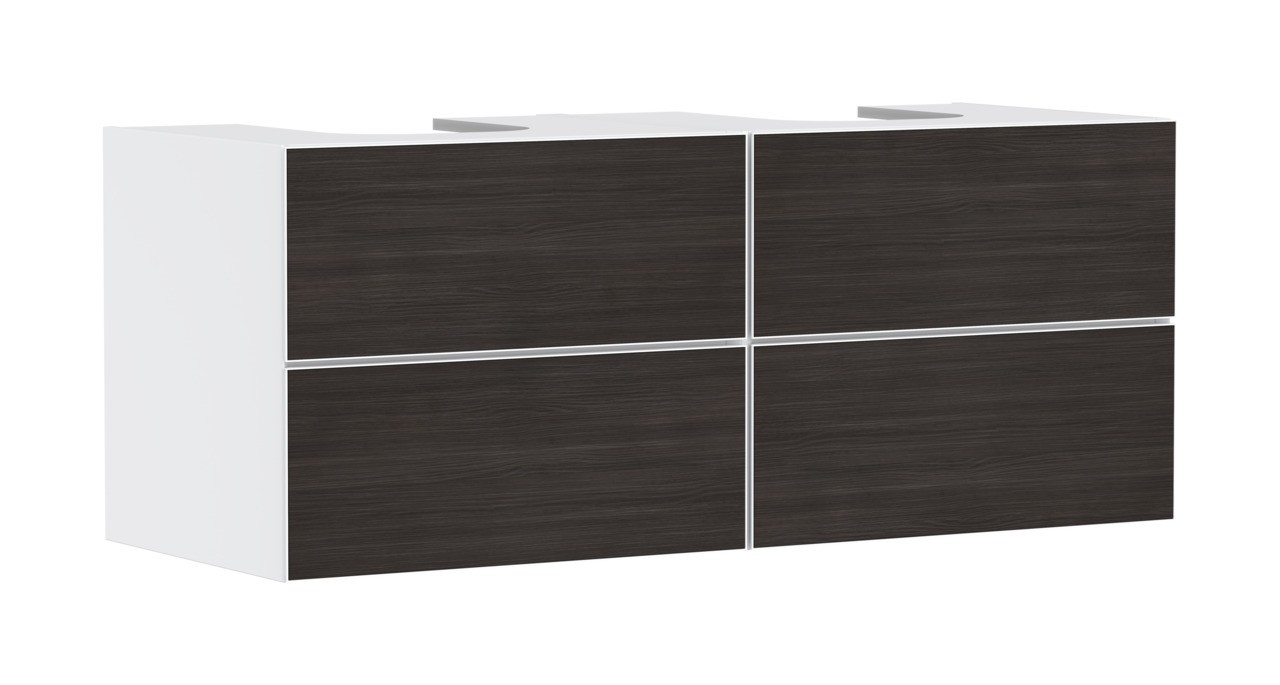 Hansgrohe Waschtischunterschrank Xevolos E Matt White 1370/550mm mit 4 SK f.Kons.m.WT ge ECHD