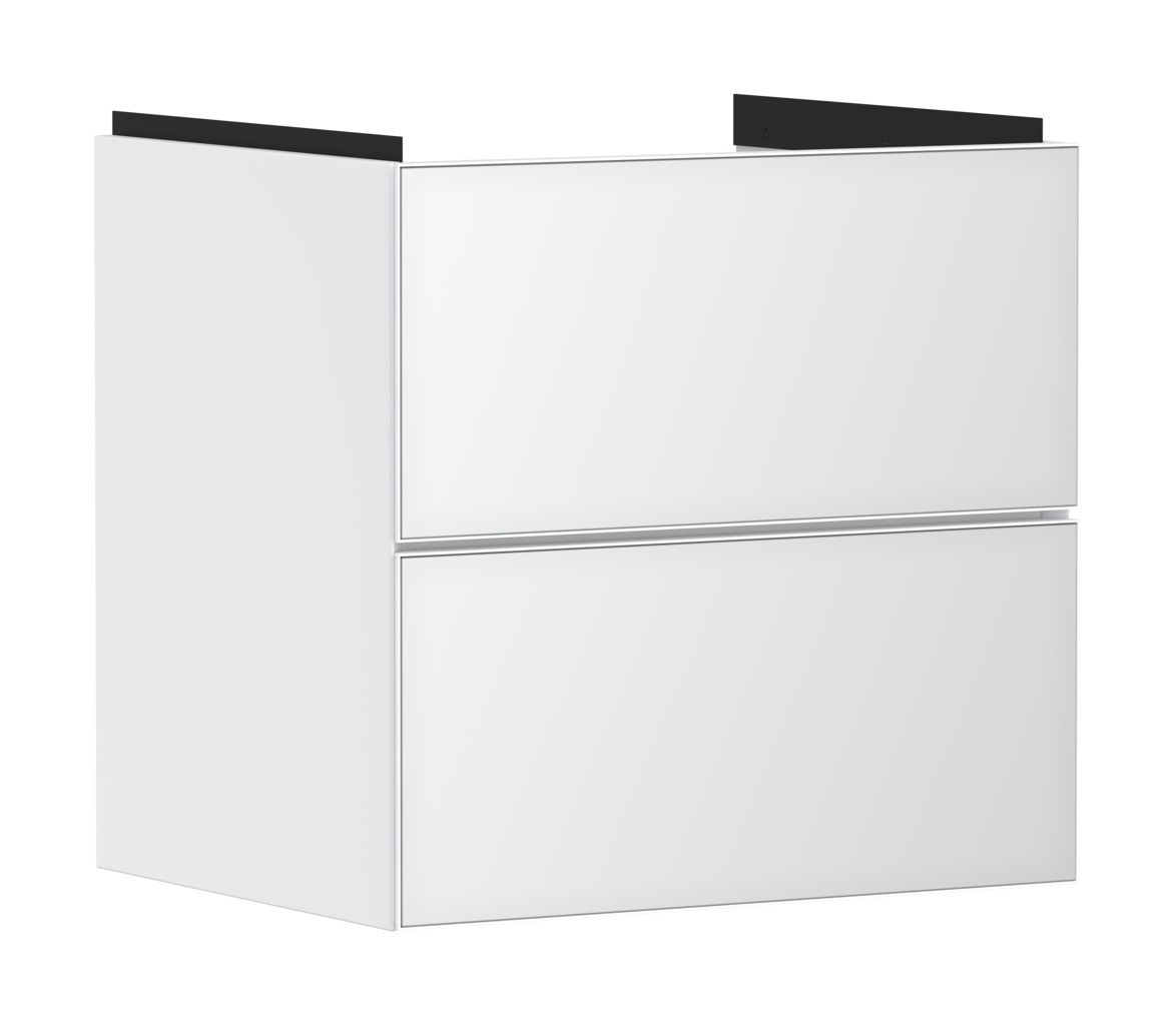 Hansgrohe Waschtischunterschrank Xevolos E Matt White 580/475mm mit 2 Schubkästen für WT Wme