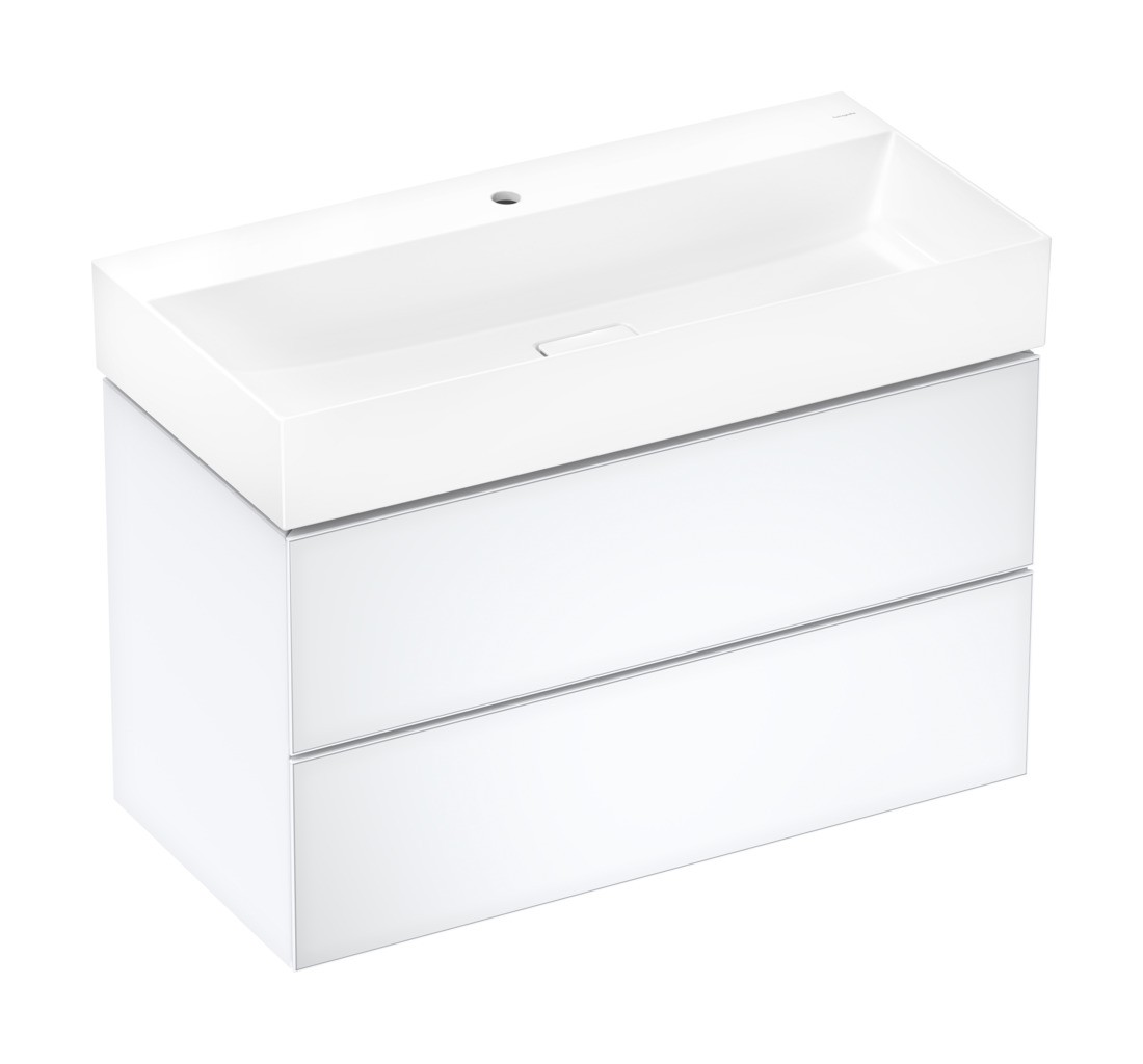 Hansgrohe Waschtischunterschrank Xevolos E Matt White 980/475mm mit 2 Schubkästen für WT Wme