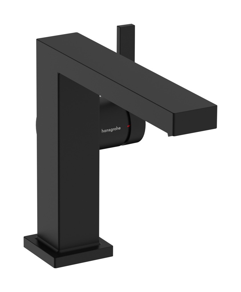 Hansgrohe WTM 110 Tecturis E Fine CoolStart mit Push-Open Ablaufgarnitur Matt Black
