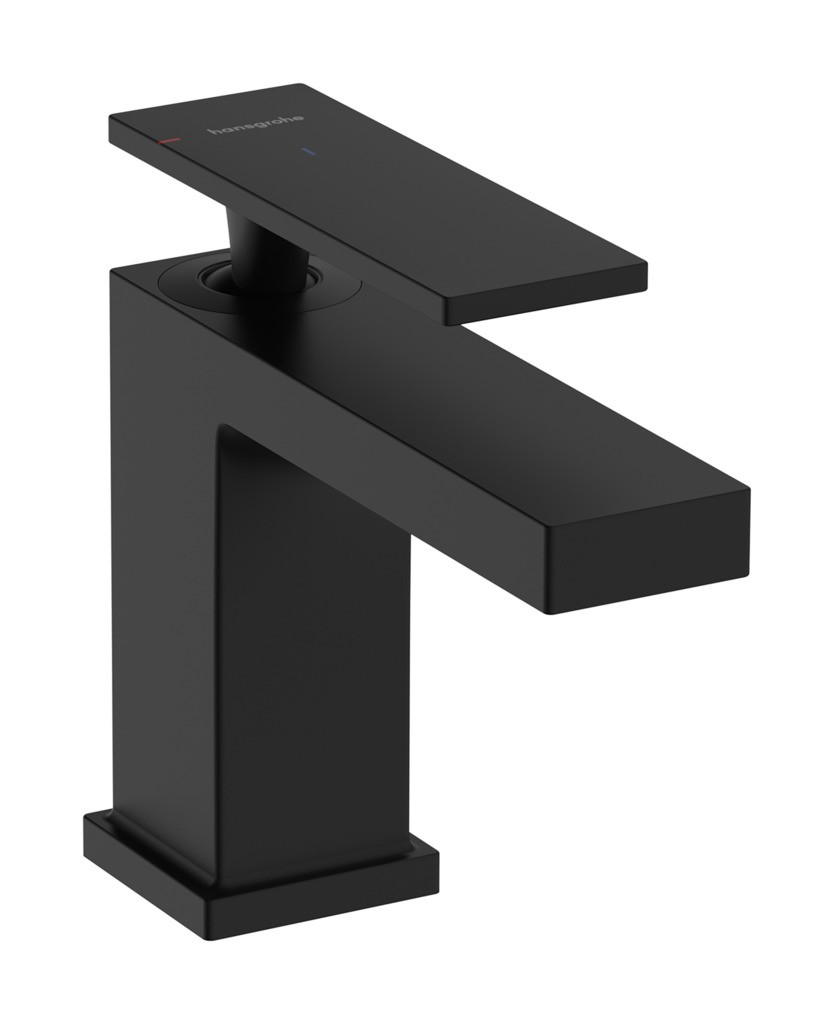 Hansgrohe WTM 80 Tecturis E CoolStart EcoSmart+ mit Ablaufgarnitur Matt Black