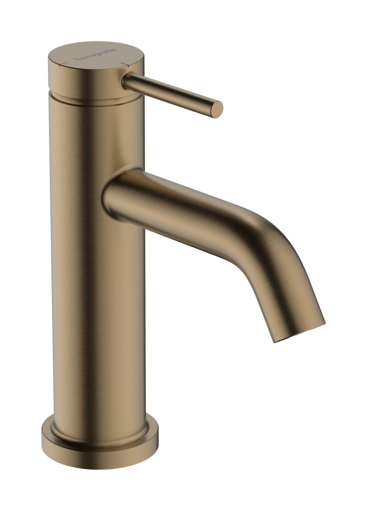 Hansgrohe WTM 80 Tecturis S CoolStart mit Zugstangen-Ablaufgarnitur Brushed Bronze