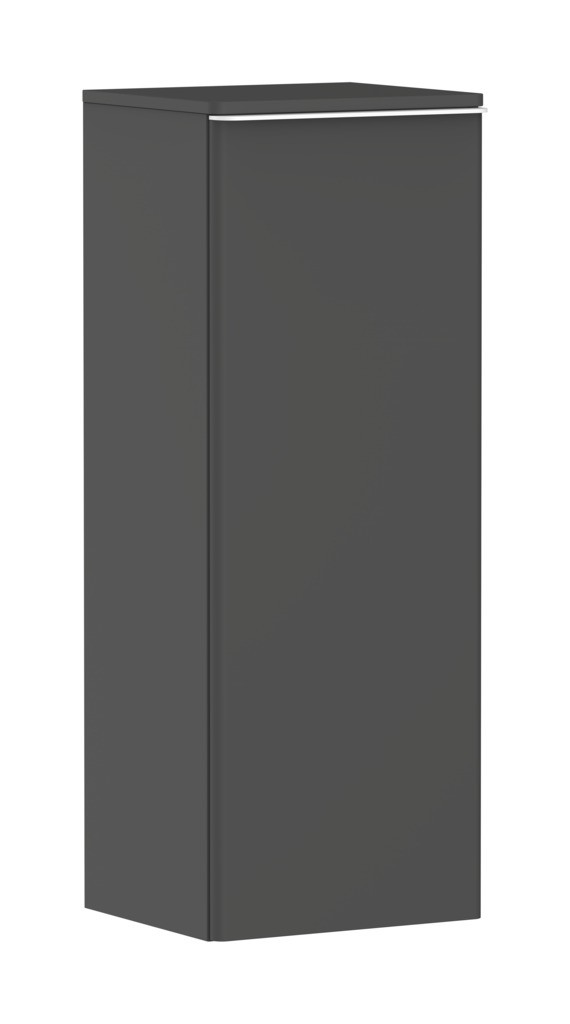 Hansgrohe Xelu Q Halbhochschrank Diamantgrau Matt 400/350, Türanschlag rechts Mattweiß