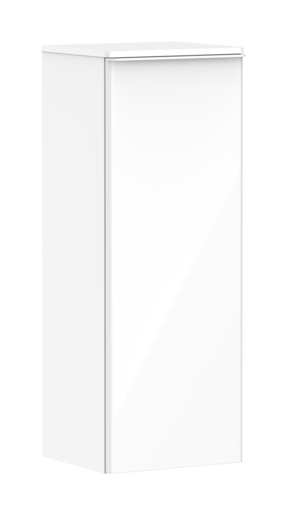 Hansgrohe Xelu Q Halbhochschrank Weiß Hochglanz 400/350, Türanschlag rechts Mattweiß