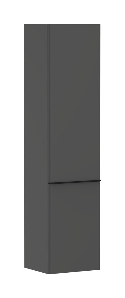 Hansgrohe Xelu Q Hochschrank Diamantgrau Matt 400/350, Türanschlag rechts Mattschwarz