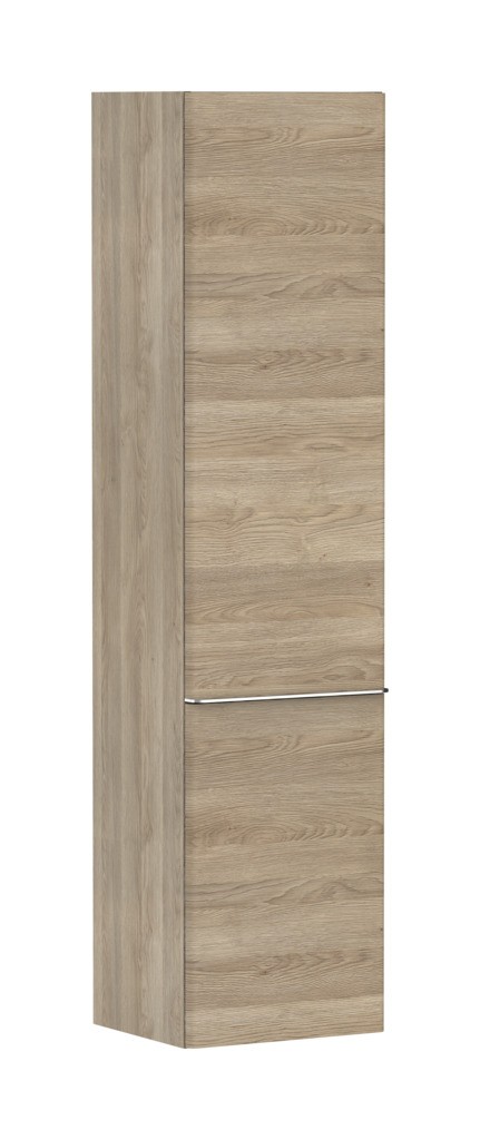 Hansgrohe Xelu Q Hochschrank Eiche Natur 400/350, Türanschlag links Chrom