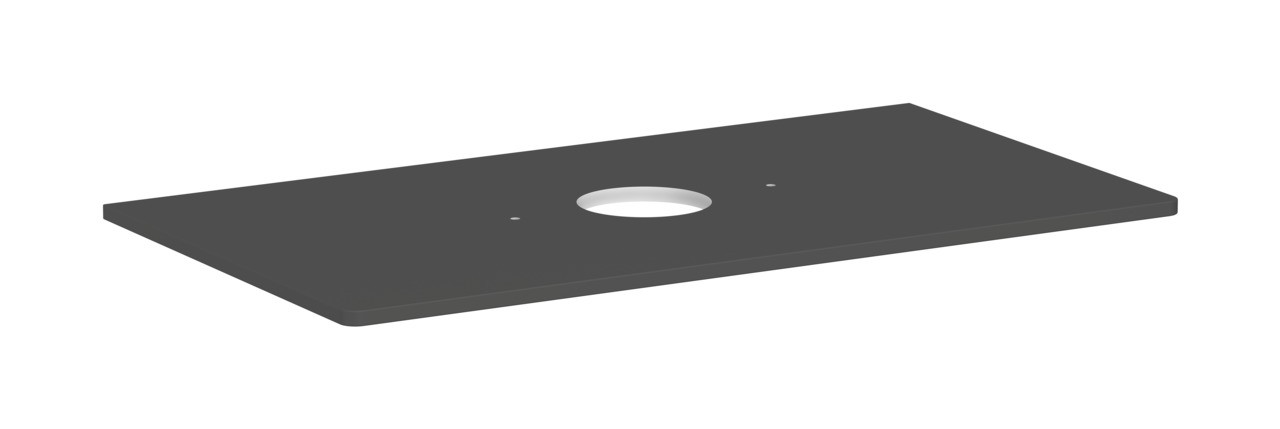 Hansgrohe Xelu Q Konsole 980/550 mit Ausschnitt mittig für Aufsatzwaschtisch ohne Hahnloch Diamantgrau Matt