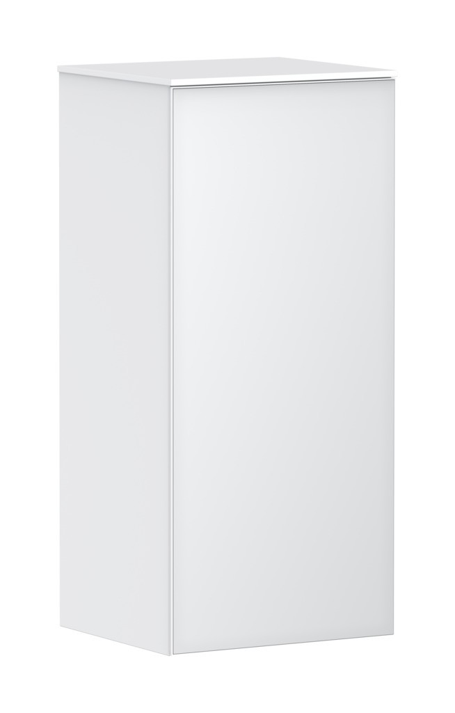 Hansgrohe Xevolos E Halbhochschrank Mattweiß 400/360, Türanschlag links Weiß Metallic