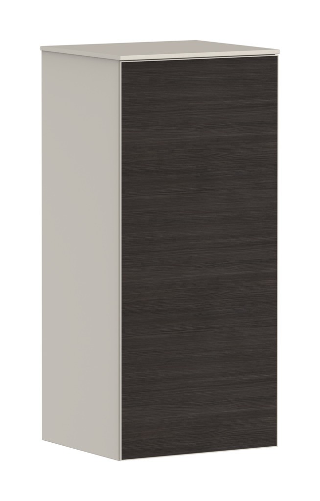 Hansgrohe Xevolos E Halbhochschrank Sandbeige Matt 400/360, Türanschlag rechts Eiche Dunkel