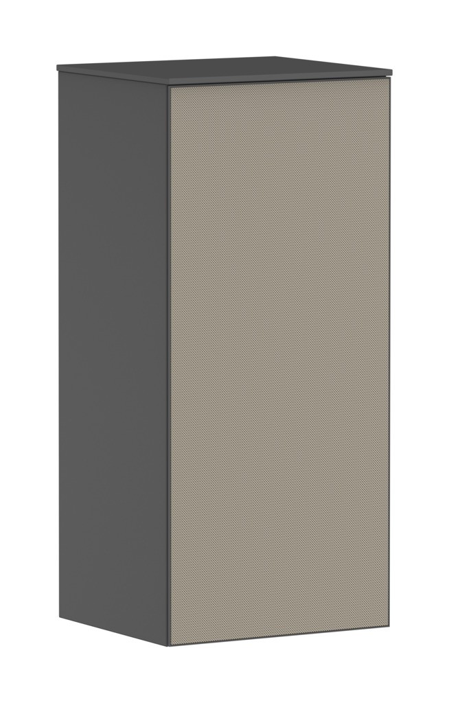 Hansgrohe Xevolos E Halbhochschrank Schiefergrau Matt 400/360, Türanschlag rechts Bronze Struktur
