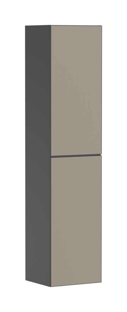 Hansgrohe Xevolos E Hochschrank Schiefergrau Matt 400/360, Türanschlag rechts Bronze Struktur