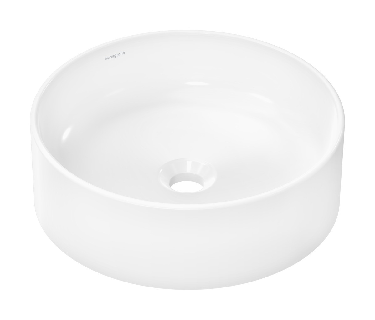 Hansgrohe Xuniva S Aufsatzwaschtisch 400/400 ohne Hahnloch und Überlauf Weiß