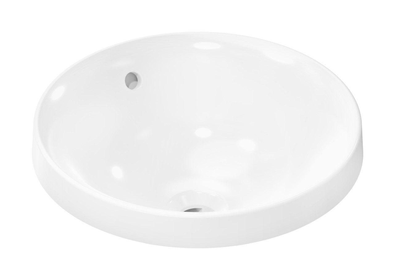 Hansgrohe Xuniva S Einbauwaschtisch 400/400 ohne Hahnloch mit Überlauf, SmartClean Weiß