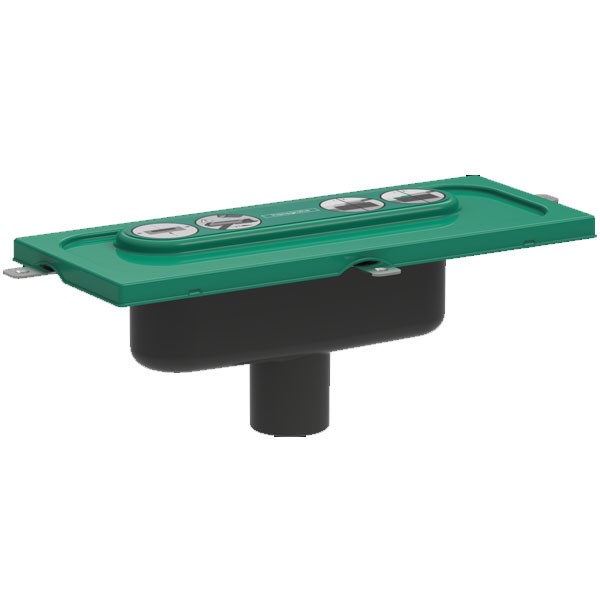 HG uBox universal GK für Duschrinnen Ablaufgehäuse für vertikale Installation