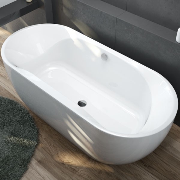 Hoesch Procasa Oval Badewanne, freistehend 180x80 Monoblock mit Befüllung